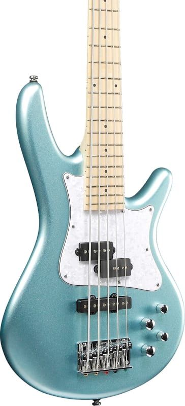 Ibanez SRMD205 Mezzo Medium-Scale 5-String Bass, Sea Foam Pearl Green