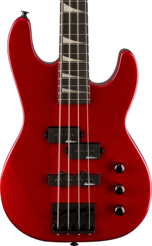 Jackson JS1X Concert Bass Minion 4-String Bass, Metallic Red