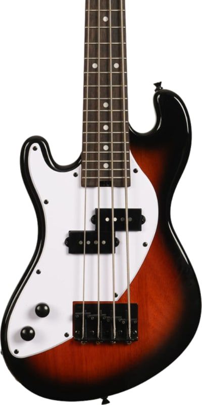 Kala Solid Body Left-Handed 4-String Electric U-BASS, Tobacco Burst