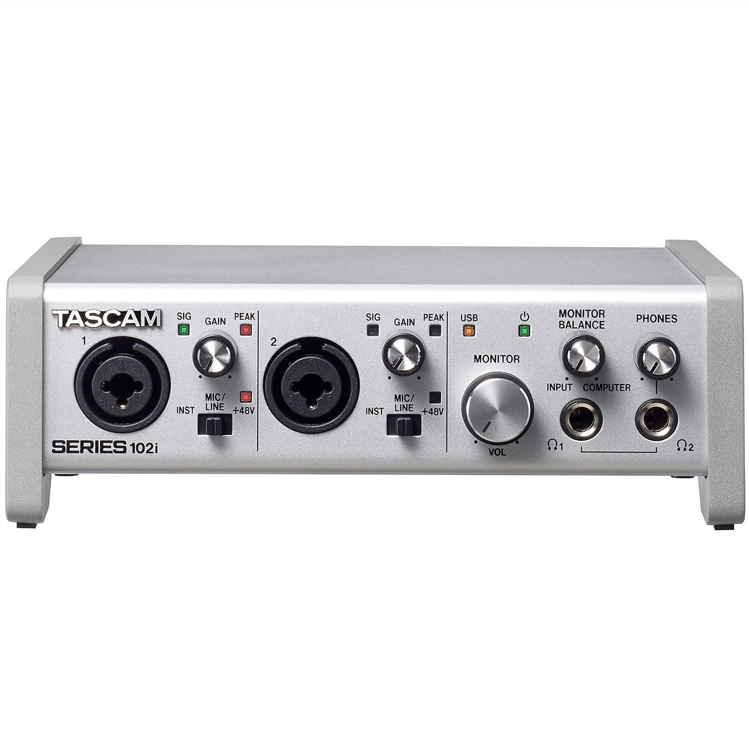 Tascam SERIES 102i 10 IN 2 OUT Audio/Midi Recording Interface