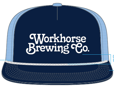 Retro Trucker Hat, Color: Blue