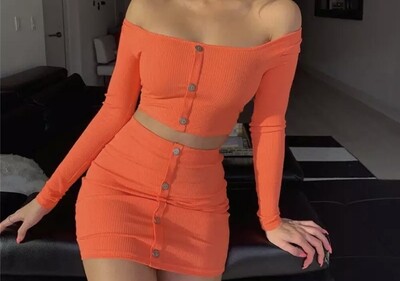 Orange two piece set