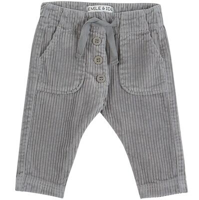 Baby Corduroy Trousers-Mouse