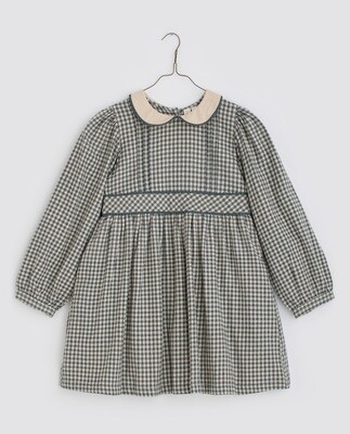 Isadora Dress-Flannel Cove Blue Check