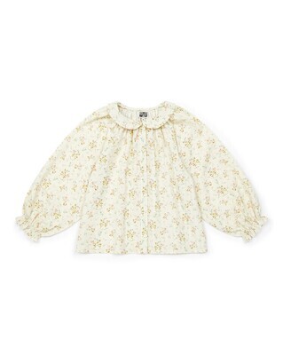Long-sleeved floral blouse