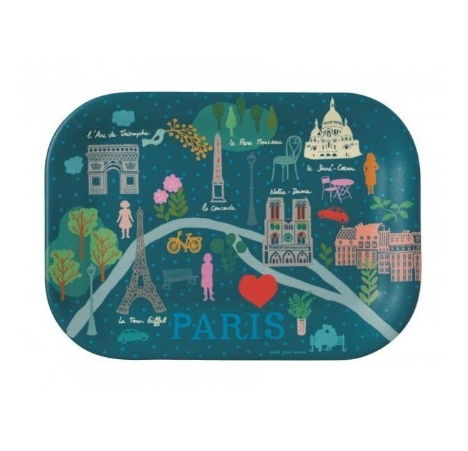 Small Serving Tray-Paris Map