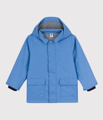 Kid's Hooded Raincoat-Blue