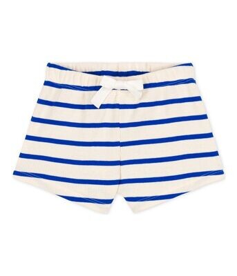 Baby Striped Rib-Knit Shorts