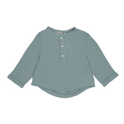 Loris Baby Shirt-Smoke Blue