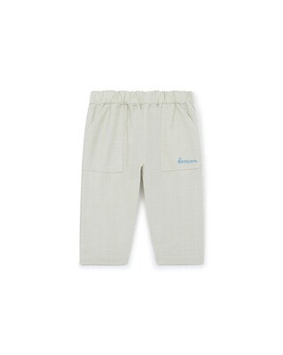 Cotton canvas baby trousers