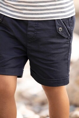 Navy Twill Shorts