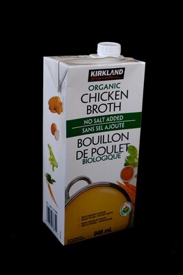 Kirkland Organic Chicken Broth (no salt added) 946ml 有机鸡汤