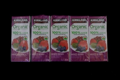 Kirkland Organic Juice （Mixed Berry 200ml*10) 有机莓果汁