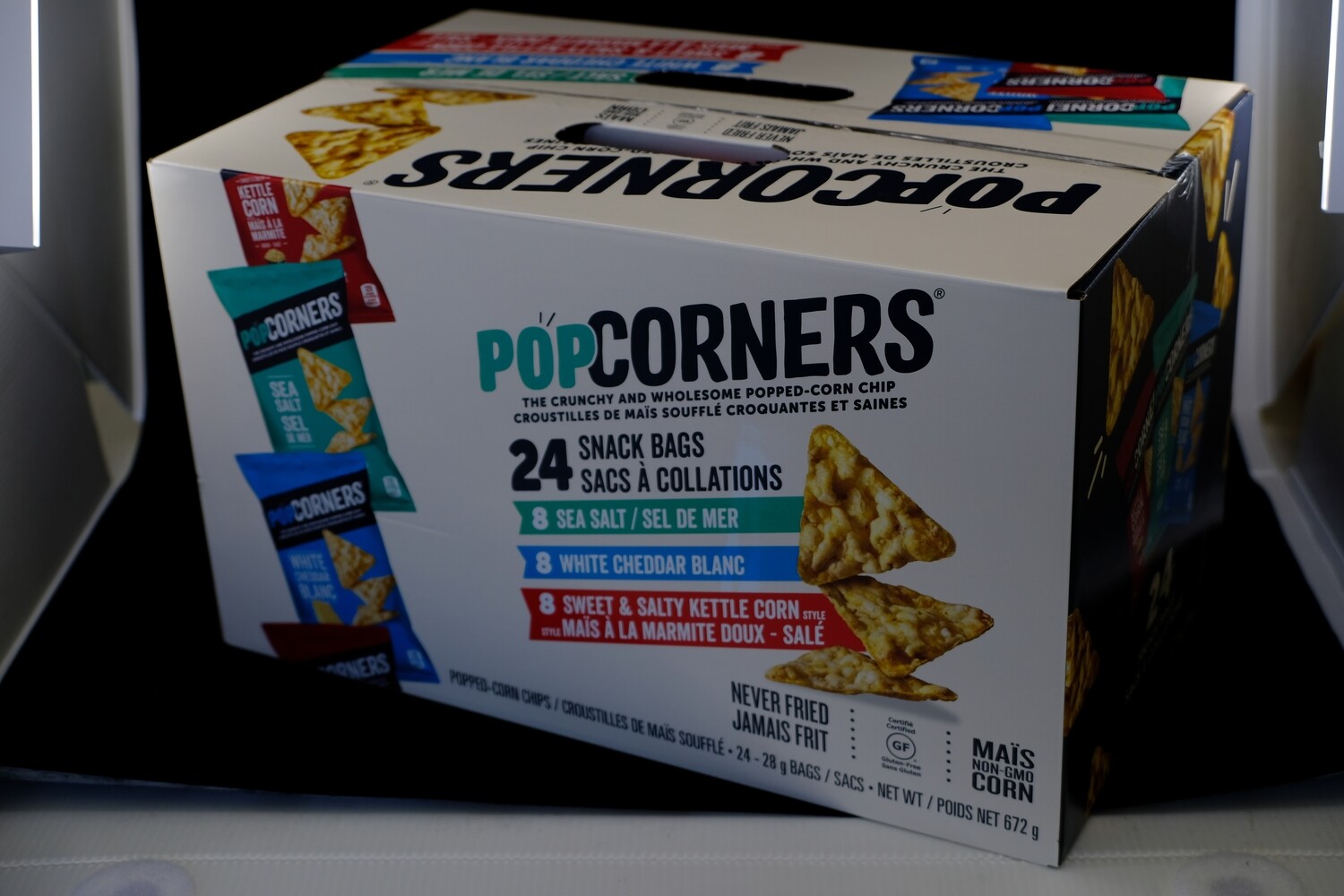 Pop Corners (3 flavor, 24pack）玉米角（箱）