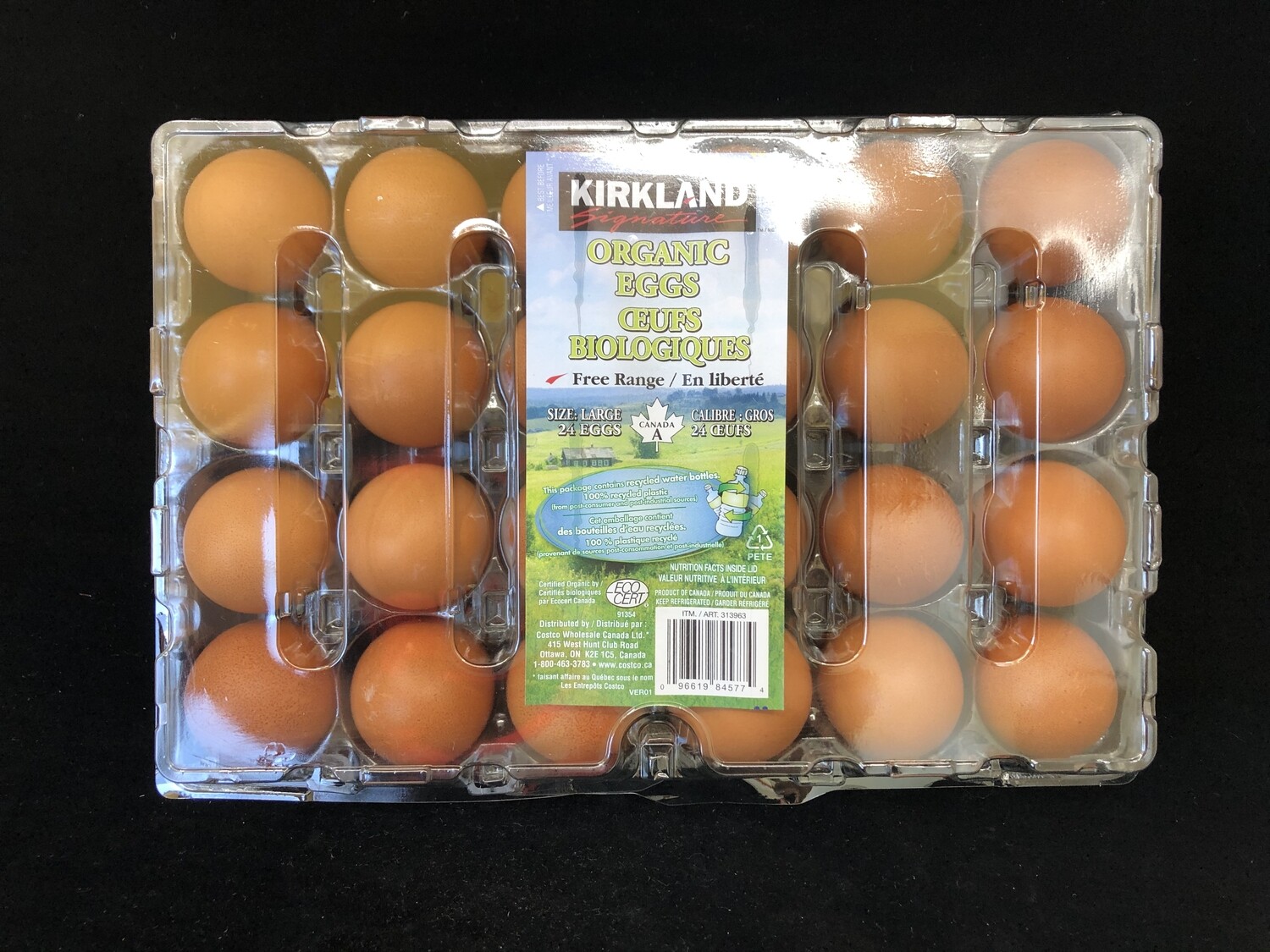 Kirkland Organic Eggs (24 pack) 有机鸡蛋