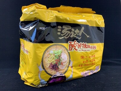 Z Instant Noodles (Spicy Pork Bone Style) 130g*5 汤达人酸辣豚骨面