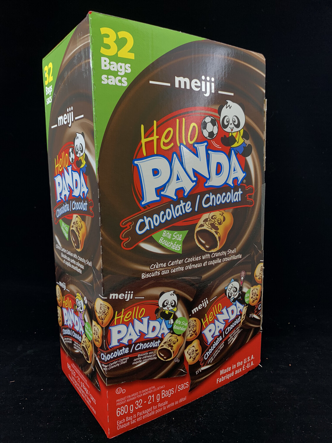 Meiji Hello Panda Chocolate Biscuits（32 bags）明治 熊猫巧克力夹心脆 （32包）