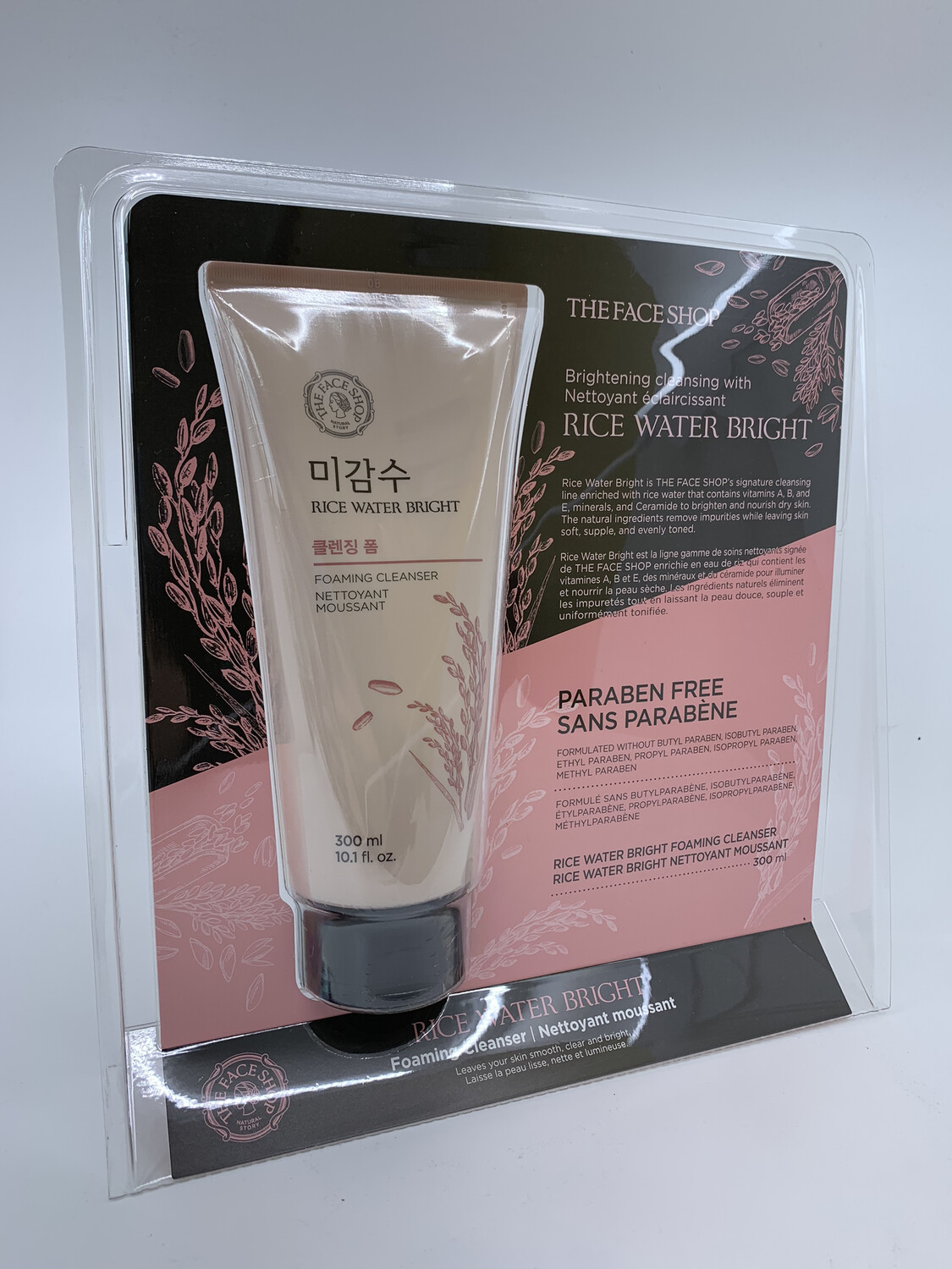 Rice water foaming cleanser 300ml 韩国大米洗面奶