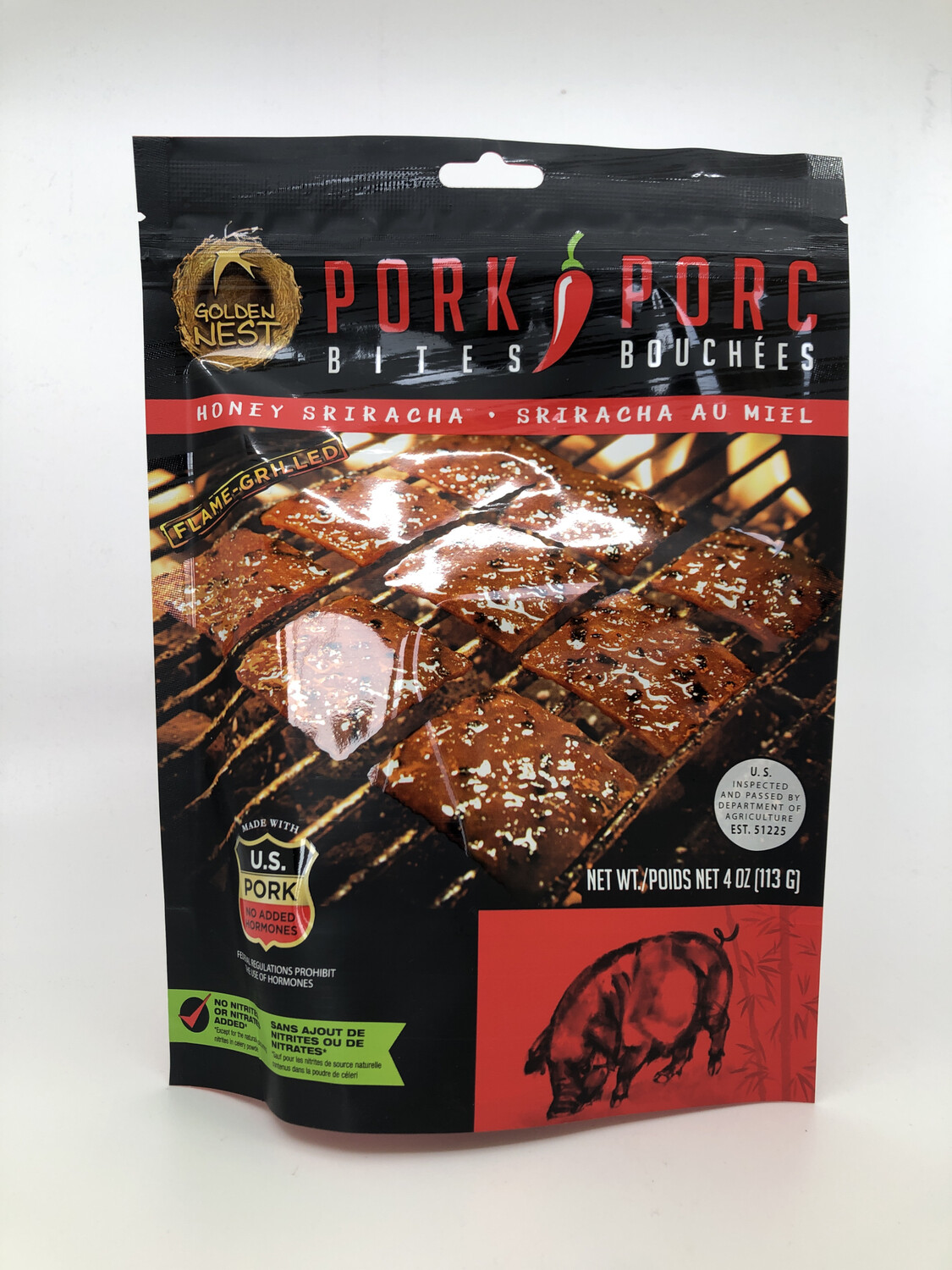 Pork Bites (Honey Spirocha) 113g 猪肉脯