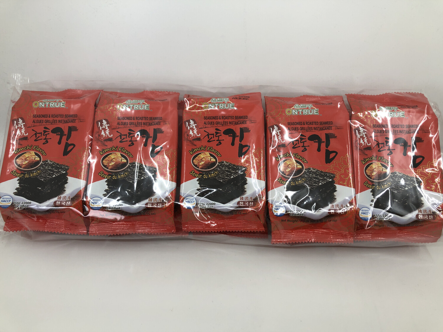 Roasted Seaweed (Kimichi flavor)4.5g*10 韩式泡菜味海苔片