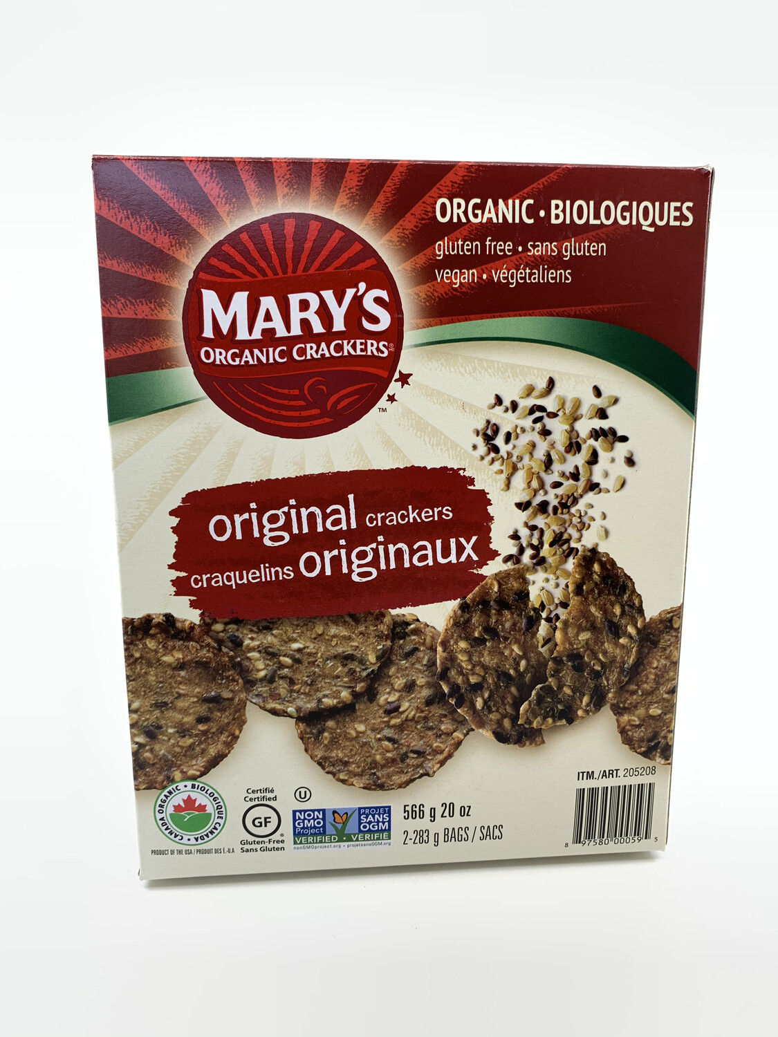 Mary&#39;s Organic Crackers 566g 有机超健康谷物脆饼