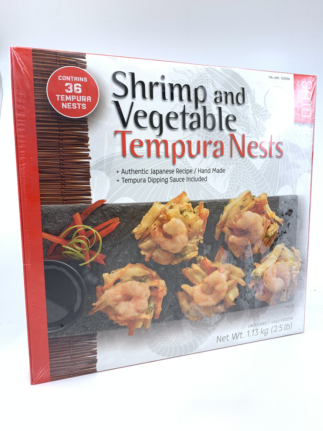 Shrimp &amp; Vegetable Tempura Nest 1.13kg 日式大虾蔬菜天妇罗