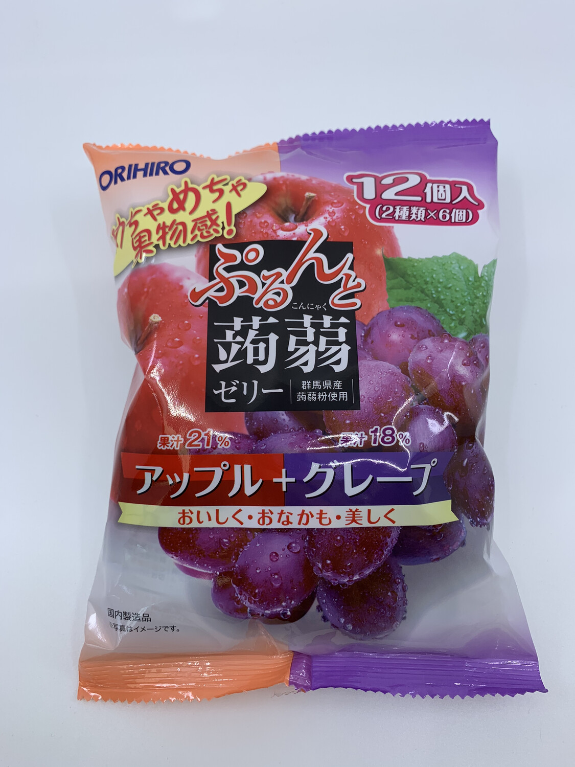 Z Orihiro Jelly apple+grape 20g*12 蒟蒻果冻-苹果+葡萄