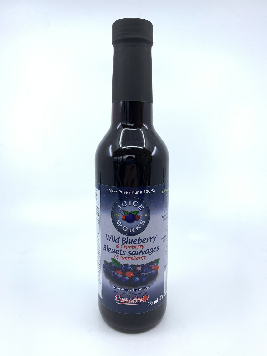 Wild Blueberry &amp; Cranberry Juice 375ml 爱岛野生蓝+莓蔓越莓汁