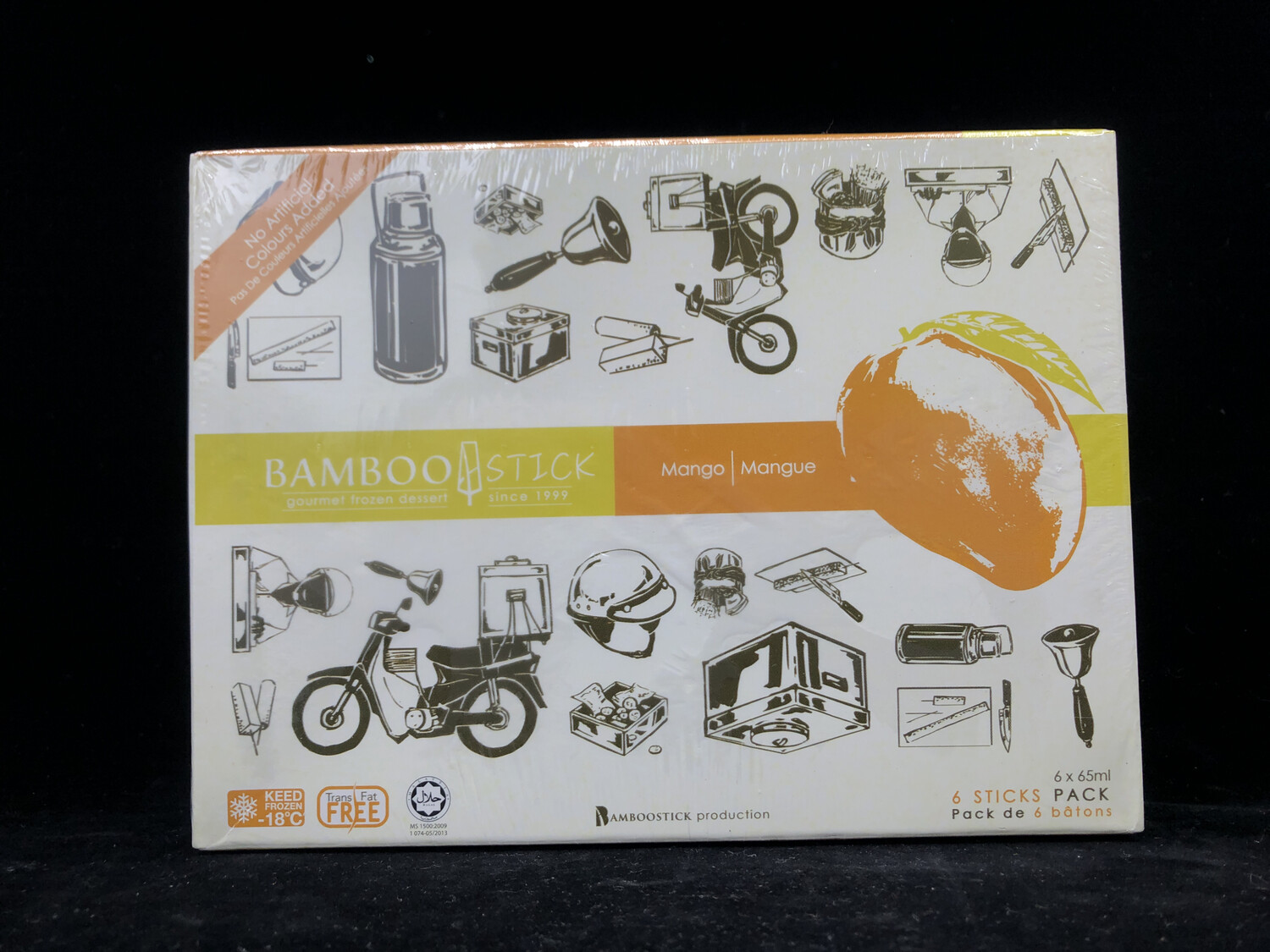 Banboo Stick Mango Ice Bar 竹木芒果椰奶冰棒