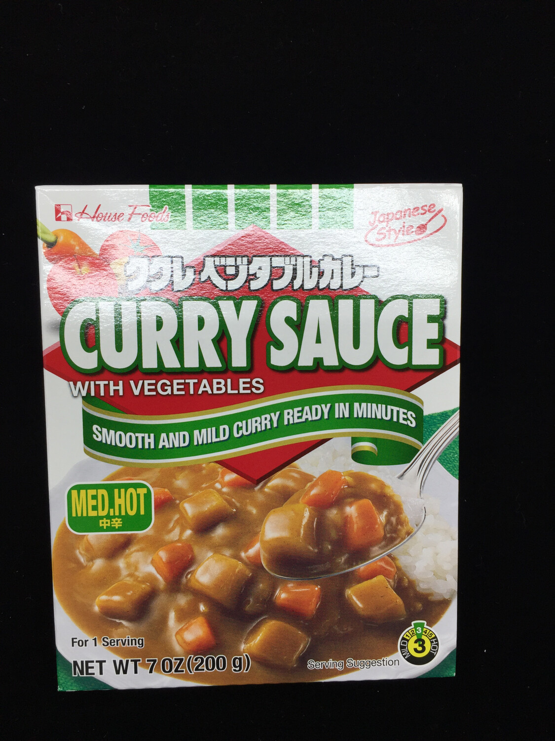 SF HOU VEG CURRY SAU MHOT 210G 好侍蔬菜咖哩醬 中辣