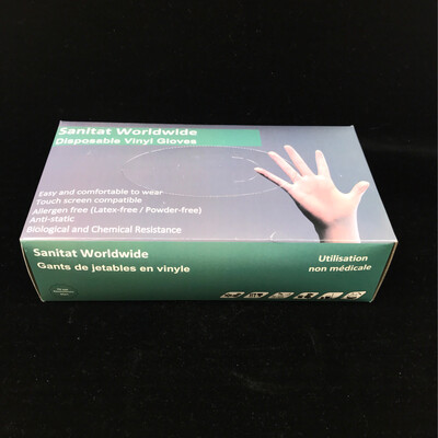 Z Disposable Vinyl Gloves 防护手套（100pc）
