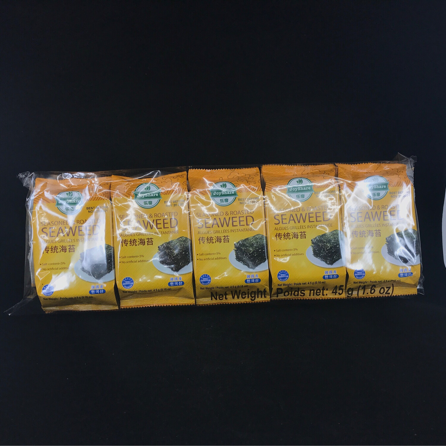 Z Roasted Seaweed-Original 乐享韩国海苔-原味 4.5g*10