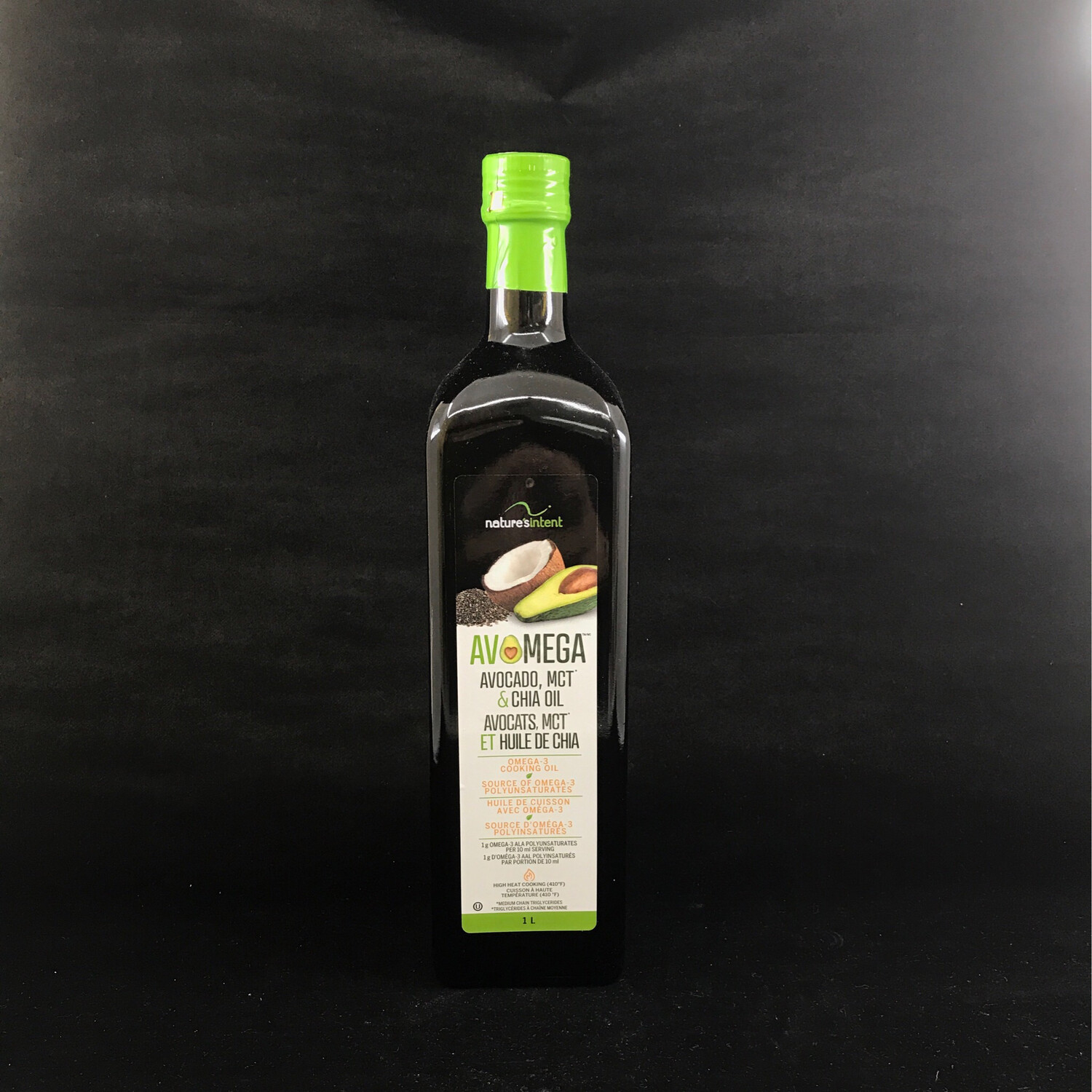 Avomega Avocado, MCT and Chia Seed Cooking Oil, 1 L 牛油果奇亚籽油