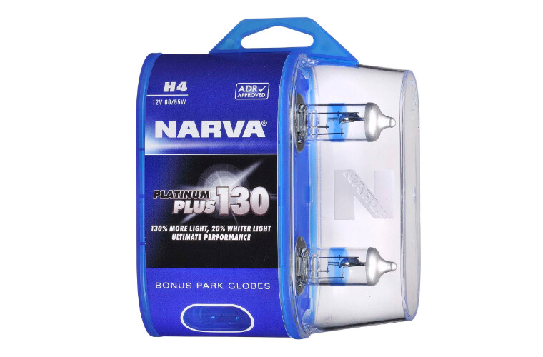 Narva Platinum Plus 130 Headlight Globe H4 12V 60/55W