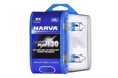 Narva Platinum Plus 130 Headlight Globe H4 12V 60/55W