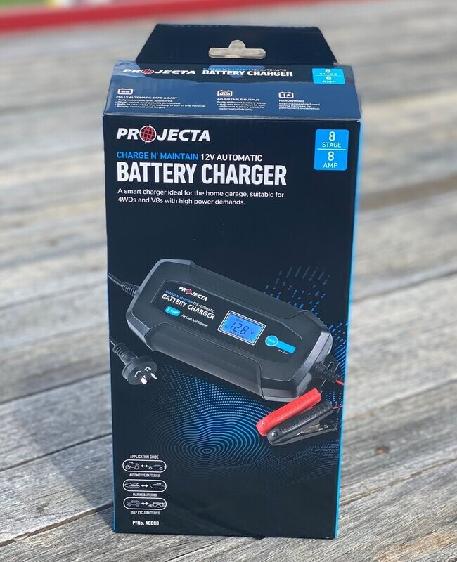 Projecta Automatic 12V 8 Amp 8 Stage Battery Charger AC080