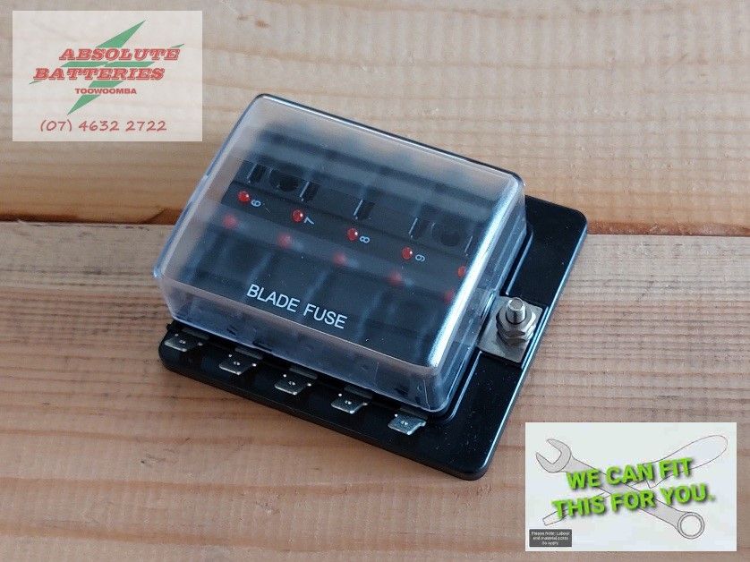 Fuse Box suit, 10 x blade Fuses with LED