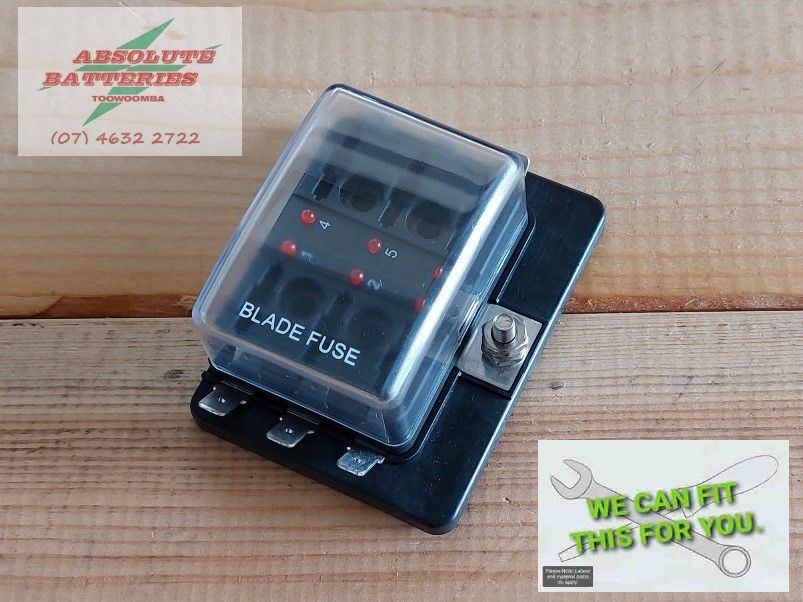 Fuse Box Suit, 6x Blade Fuses with LED