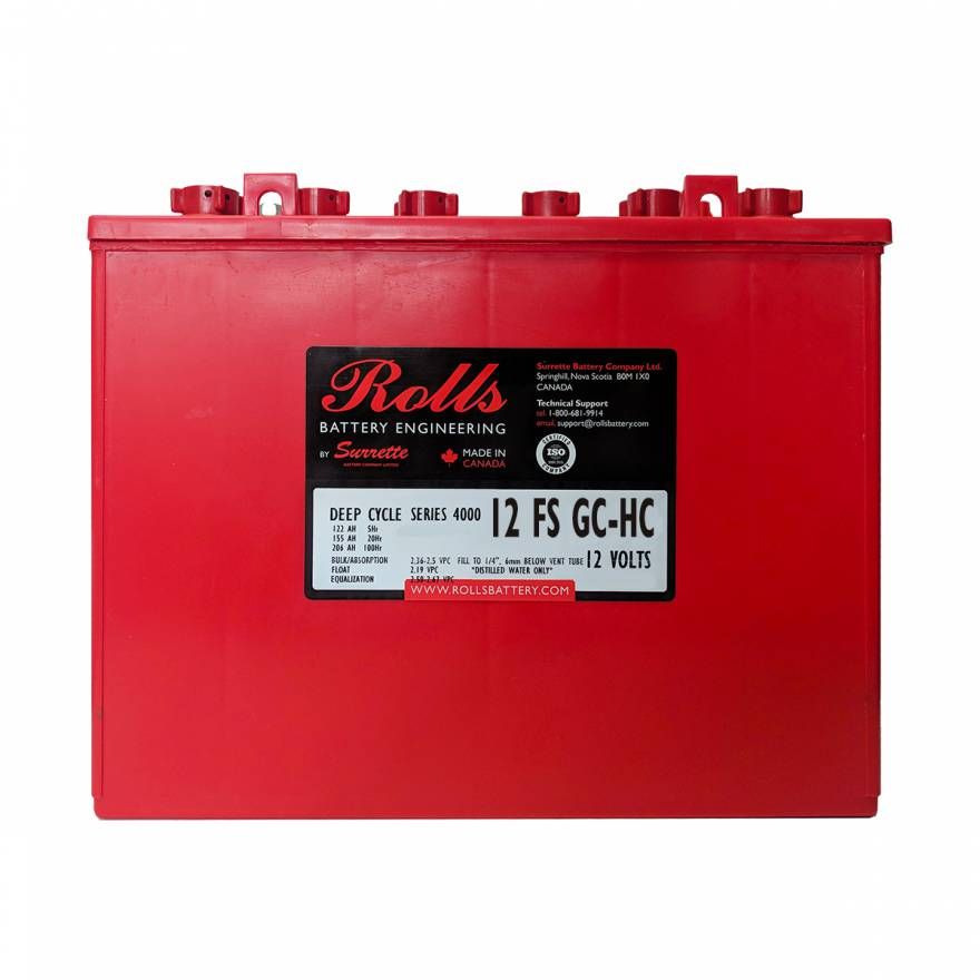 12 FS GC-HC (T1275) Rolls 12V Golf Cart Battery