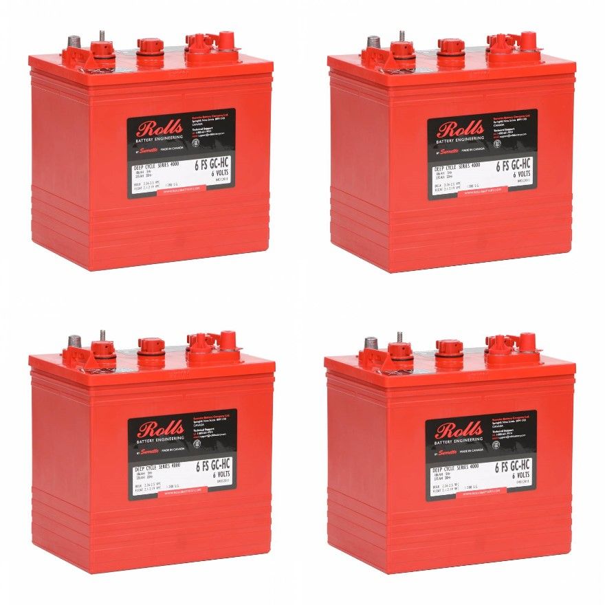 4 X 6 FS GC-HC (T105) Rolls 6V Golf Cart Battery