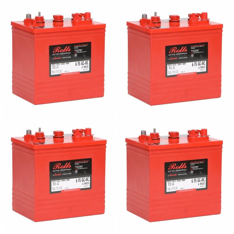 4 X 6 FS GC-HC (T105) Rolls 6V Golf Cart Battery