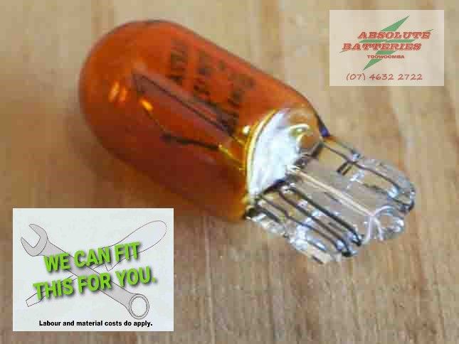 Narva 47510 T10 Amber Wedge 12V 5W Globe