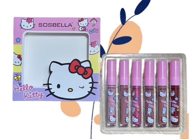 Set 6 Labiales Hello Kitty Rosa