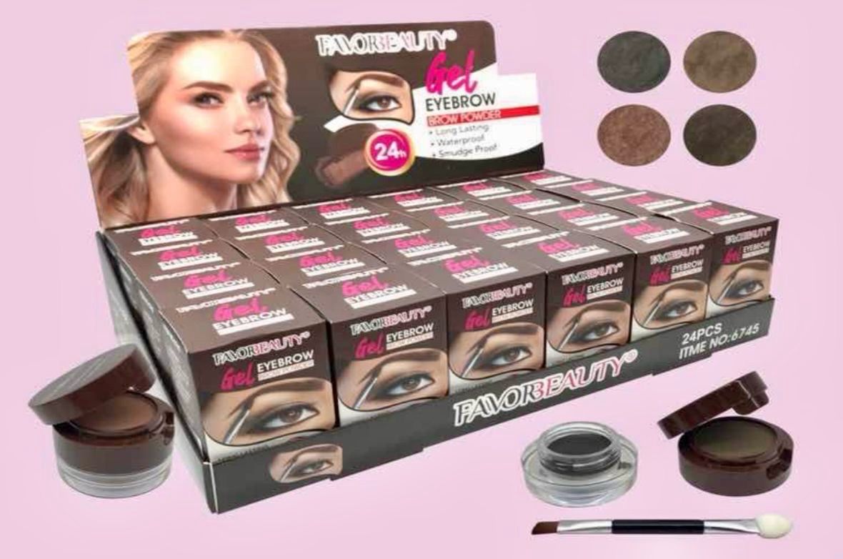 Docena Pomada Doble para cejas  polvo y crema