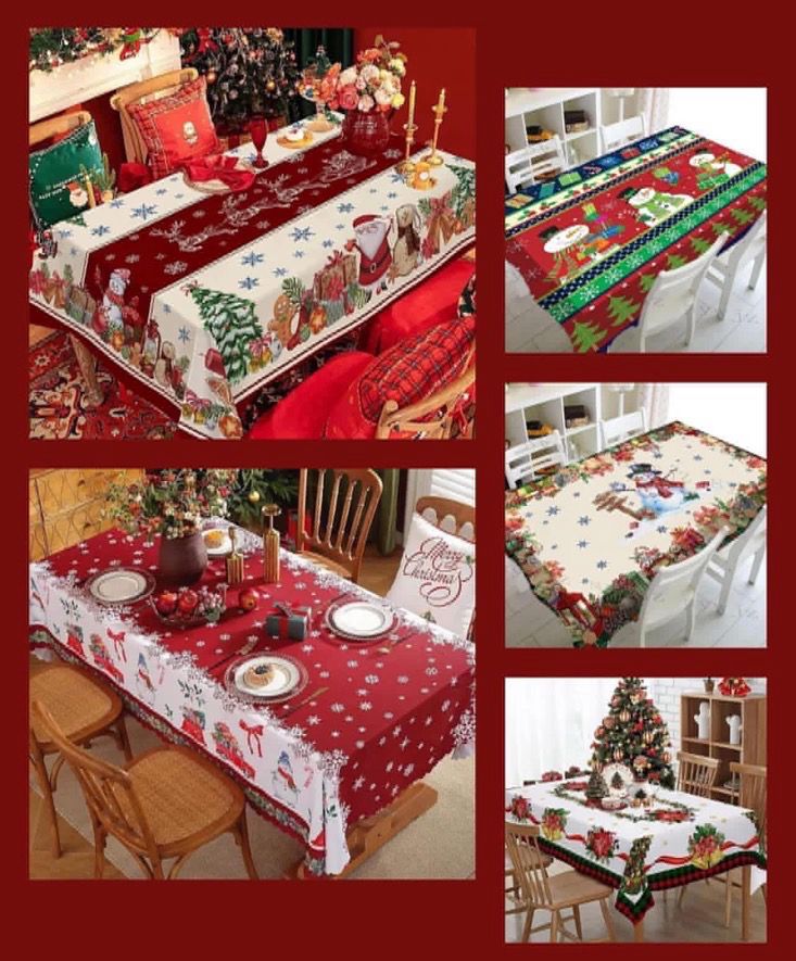 Mantel Navideño 1 pieza el modelo se envía surtido al azahar