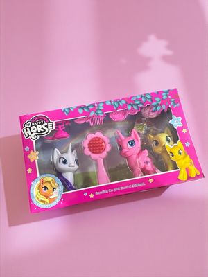 Set 3 Pony con accesorios