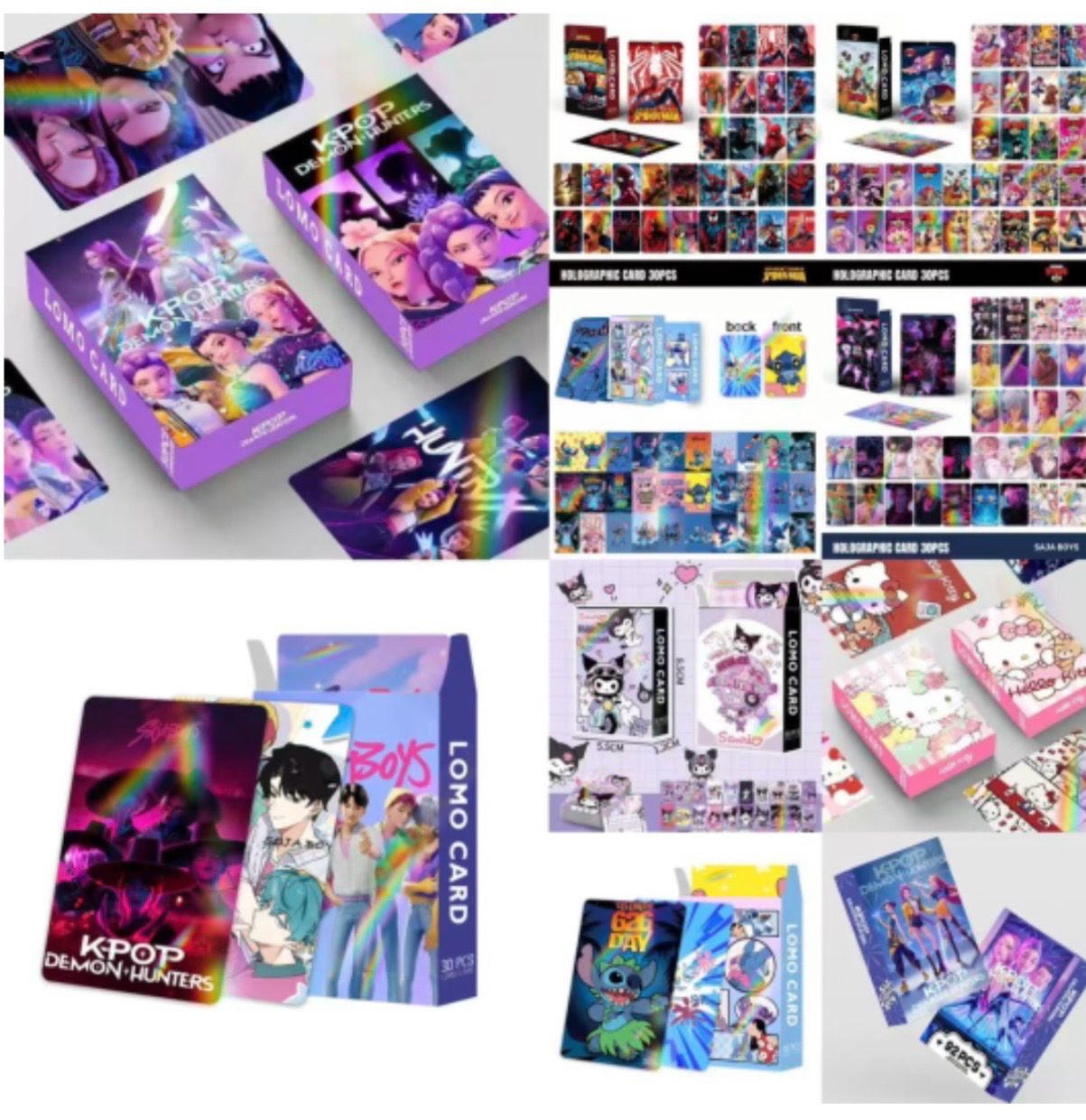 Tarjetas Holograficas cajita con 30 tarjetas se envía el estampado al azahar