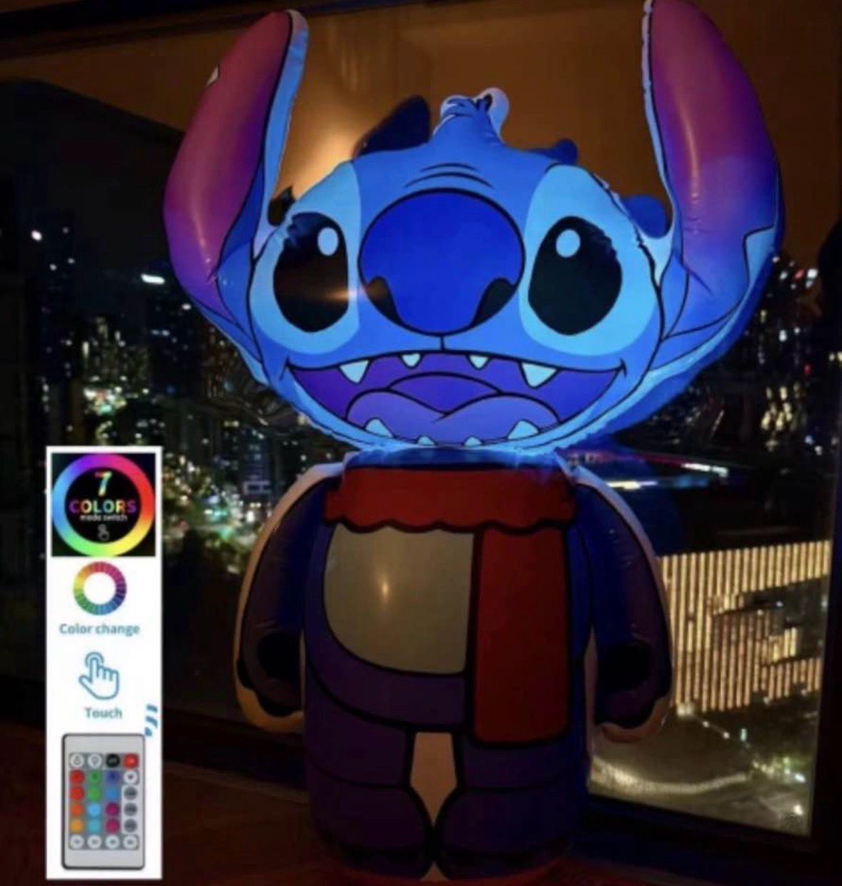 Inflable Led Stich con control