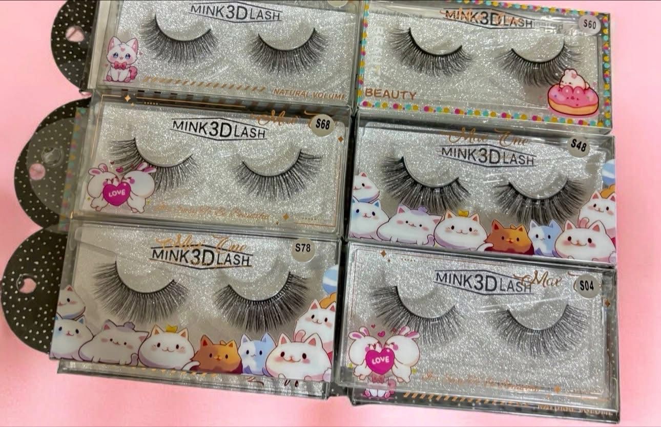 Docena pestañas Pestañas Mink 3D