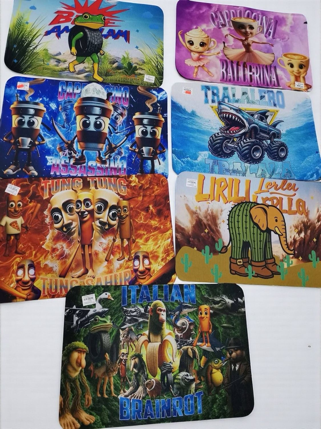 Tapete Tralalero Tralala se envía el diseño al azahar